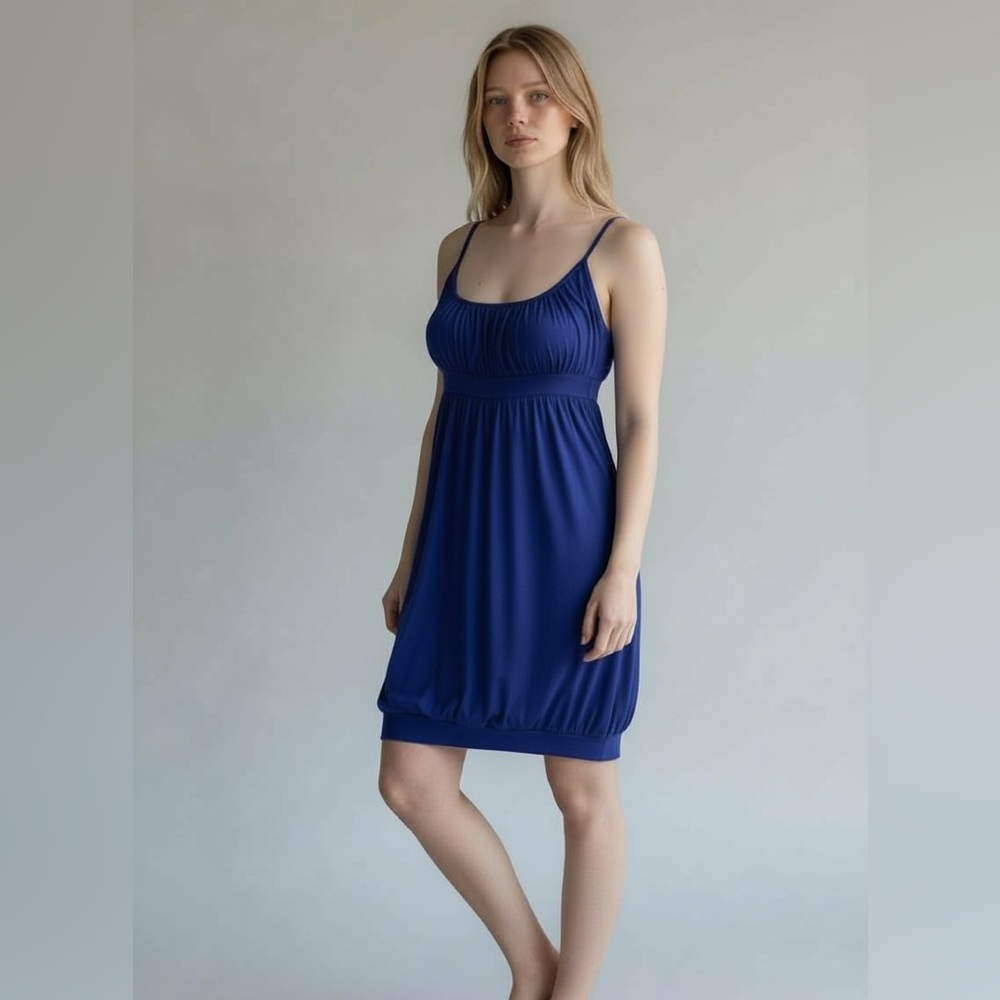 2000’s Forever 21 Cobalt Blue Bubble Bottom Mini Dress size small NWT